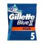 Одноразовые станки для бритья мужские (бритвы) Gillette Blue 2 Plus, 5 шт