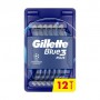 Одноразовые станки для бритья мужские (бритвы) Gillette Blue3 Comfort, 12 шт