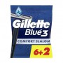 Одноразовые станки для бритья мужские (бритвы) Gillette Blue 3 Comfort Slalom, 8 шт
