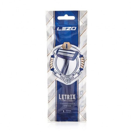 Одноразовый станок для бритья LEZO Letrix мужской, 1 шт