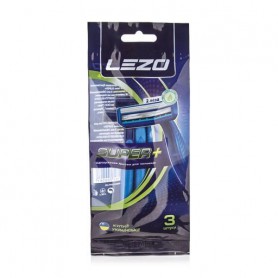 Одноразовые станки для бритья LEZO Super+ мужские, 3 шт