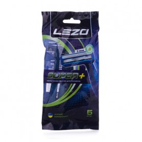 Одноразовые станки для бритья LEZO Super+ мужские, 5 шт