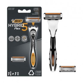 Станок для бритья BIC Flex5 Hybrid мужской со сменным картриджем, 5 лезвий