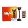 Станок для бритья мужской (бритва) Gillette Fusion5 с 5 сменными картриджами + подставка