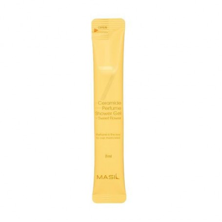 Парфюмированный гель для душа Masil 7 Ceramide Perfume Shower Gel Baby Powder с церамидами и ароматом сладких цветов, 8 мл