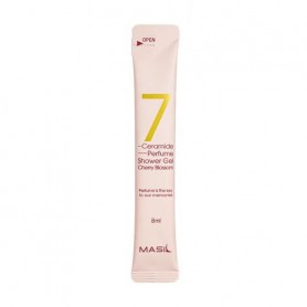 Парфюмированный гель для душа Masil 7 Ceramide Perfume Shower Gel Baby Powder с церамидами и ароматом цветущей вишни, 8 мл