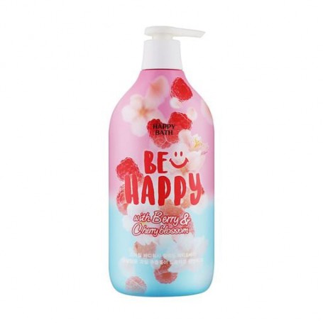 Гель для душа Happy Bath Be Happy Smile Berry &amp Cherry Blossom, 900 г