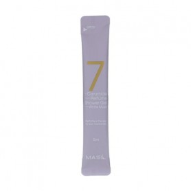 Парфюмированный гель для душа Masil 7 Ceramide Perfume Shower Gel Baby Powder с церамидами и ароматом белого мускуса, 8 мл