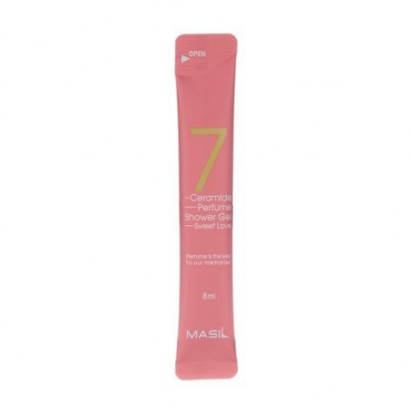 Парфюмированный гель для душа Masil 7 Ceramide Perfume Shower Gel Baby Powder с церамидами и ароматом ириса, 8 мл