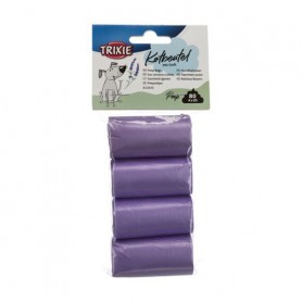 Пакеты для фекалий Trixie фиолетовые, с ароматом лаванды, 4*20 шт
