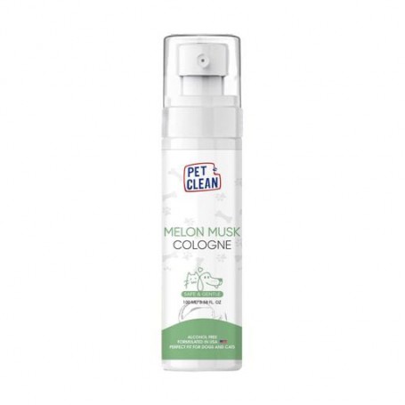 Парфюмированный спрей после груминга Pet Clean Melon Musk Cologne с легким ароматом мускусной дыни, 100 мл