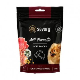 Лакомство для собак Savory Anti-Parasitic Soft Snacks Tuna &amp Wild Garlic с тунцом и диким чесноком, 200 г