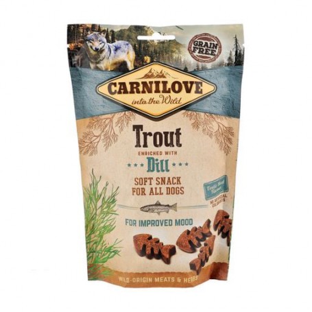 Лакомство для собак Carnilove Soft Snack с форелью и укропом, 200 г