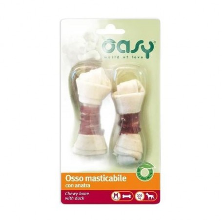 Лакомства для собак Oasy Chewy Bone M с уткой, 54 г