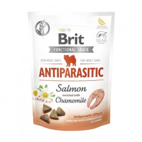 Лакомство для взрослых собак Brit Functional Snack Antiparasitic с лососем, 150 г