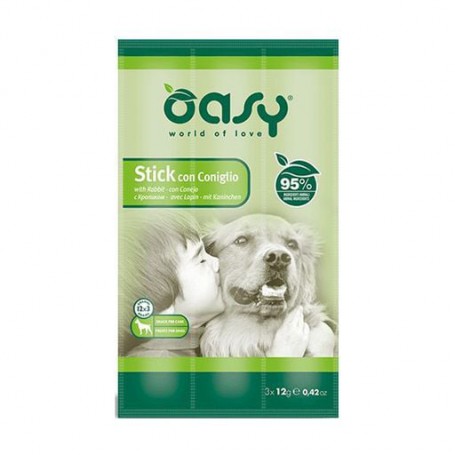 Лакомства для собак Oasy Stick с кроликом, 3*12 г