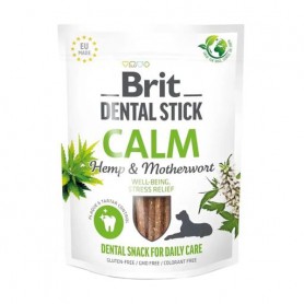 Лакомство для собак Brit Dental Stick Calm конопля и пустырник, 251 г