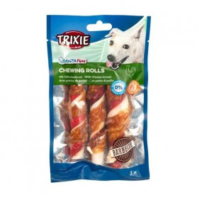 Лакомство для собак Trixie Denta Fun Chewing Rolls для чистки зубов, с барбекю курицей, 105 г