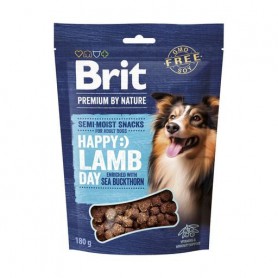Лакомства для взрослых собак Brit Premium by Nature Semi-Moist Snacks полувлажные, с ягненком и облепихой, 180 г