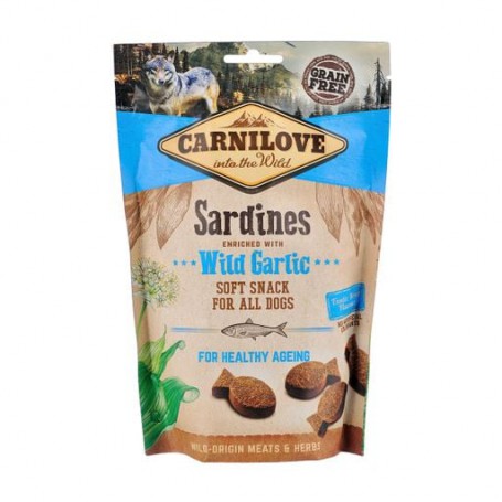 Лакомство для собак Carnilove Soft Snack с сардиной и черемшей, 200 г