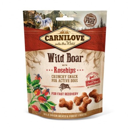 Лакомство для собак Carnilove Crunchy Snack с диким кабаном и шиповником, 200 г