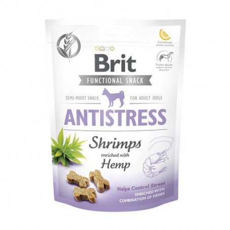Лакомство для взрослых собак Brit Functional Snack Antistress с креветками, 150 г
