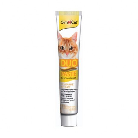 Паста для кошек GimCat Duo Paste Multi-Vitamin 12 витаминов и сыр, 50 г