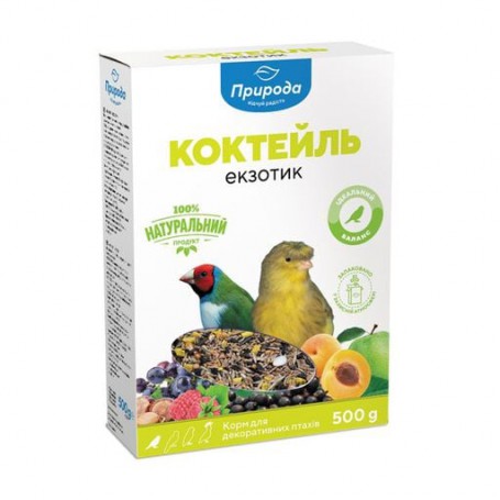 Корм для экзотических птиц Природа Коктейль Экзотик, 500 г