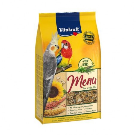 Корм для нимф и средних попугаев Vitakraft Premium Menu, 1 кг