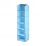 Кофр подвесной Handy Home Мишка, голубой, 6 секций, 30*30*120 см (UC-104)