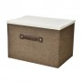 Короб складной Handy Home Коричневый, с пластиковой крышкой 33*23*22 см (EH-01L)