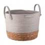 Плетеная корзина для хранения Ardesto Minimalism с ручками, серая, 28*28*22 см (ARHC2507RG)