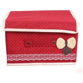 Ящик для хранения вещей Handsome Warrior Бантик 44 х 34 х 24 см (R15520) Красный (1428830)