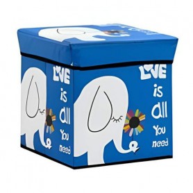 Детский органайзер для вещей Stenson WW01369 – синий с принтом, ППУ + картон, 30×30×30 см (1431349)