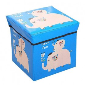 Коробка-пуф для хранения игрушек, вещей Pouf Box 30 х 30 х 30 см (R33429) Голубой (1428775)