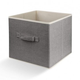 Ящик для хранения МВМ MY HOME 28х28х28 см Светло-серый (TH-08 LIGHT GRAY) (1255939)