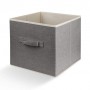 Ящик для хранения МВМ MY HOME 28х28х28 см Светло-серый (TH-08 LIGHT GRAY) (1255939)