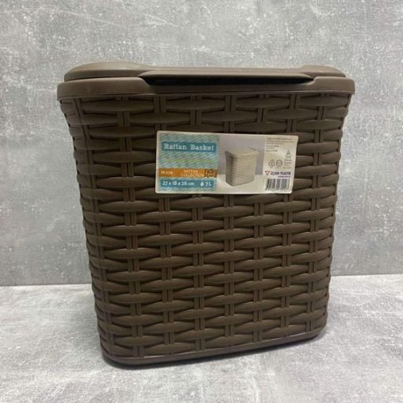 Корзина для порошка 7 л Ucsan plastik М-070 коричневая (1226670)