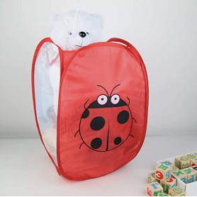 Корзина для игрушек  30х47 см Божья Коровка Красный (1611171)