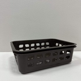 Корзинка пластиковая 19*14*6,5 см Lamela 271/0160 коричневая (1226272)
