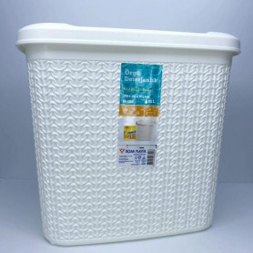 Корзина для порошка 10 л 28,5*21*26,5 см Uscan Plastik M-086 белая (1225123)