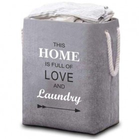 Корзина Органайзер Lovely Svi для белья, одежды, книг, игрушек - 60×40×32 см (75 л) Серый (1149099)