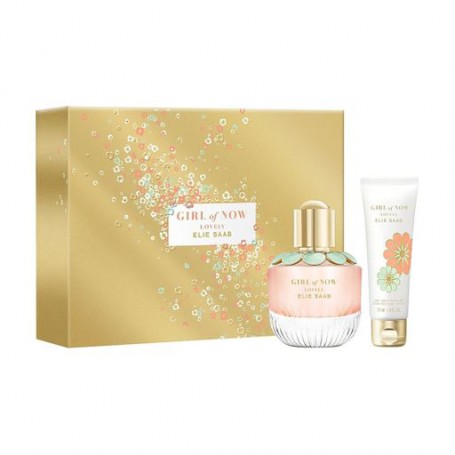 Парфюмированный набор Elie Saab Girl Of Now Lovely женский (парфюмированная вода, 50 мл + лосьон для тела, 75 мл)