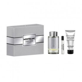 Парфюмированный набор мужской Montblanc Explorer Platinum (парфюмированная вода, 100 мл + парфюмированная вода, 7.5 мл + гель дл