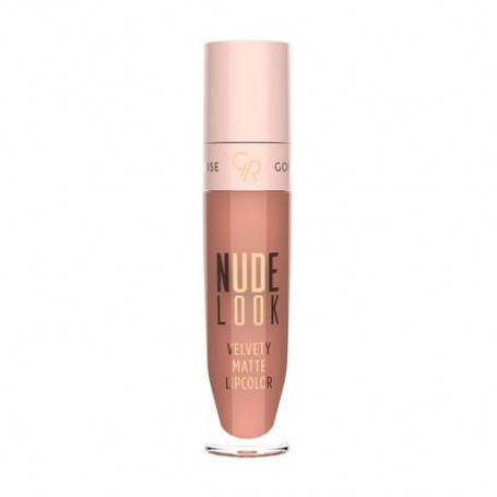 Жидкая матовая помада для губ Golden Rose Nude Look Velvety Matte Lipcolor 02 Peachy Nude, 5.5 мл