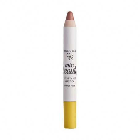 Помада-карандаш для губ Golden Rose Miss Beauty Velvety Kiss Lipstick 01 True Nude, 3.5 г