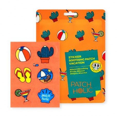 Патчи для лица Patch Holic Sticker Soothing Patch Vacation, 12 г, 6 шт