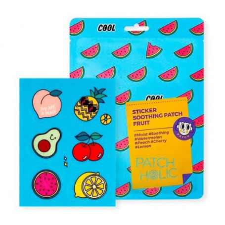 Патчи для лица Patch Holic Sticker Soothing Patch Fruit, 12 г, 6 шт