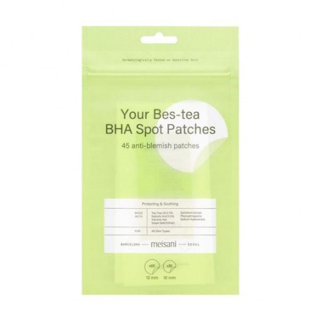 Патчи для лица meisani Your Bes-Tea BHA Spot Patches против высыпаний, с чайным деревом и салициловой кислотой, 45 шт