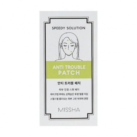 Патчи для лица Missha Speedy Solution Anti Trouble Patch для борьбы с акне и воспалениями на коже, 8*12 шт